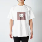 ろきそにんちゃんのたい(やき)をつけたねこ【レッド】 Regular Fit T-Shirt