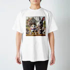 noririnoのウサギの親子 Regular Fit T-Shirt