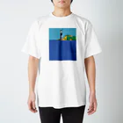 草加明良の灯台と海 Regular Fit T-Shirt