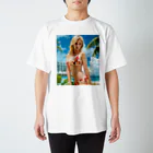 Super CrystalのAI Blonde Model Regular Fit T-Shirt