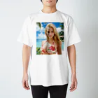 Super CrystalのAI Blonde Model スタンダードTシャツ