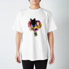 photopaint.cのflower dog Regular Fit T-Shirt