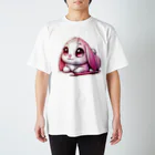 canneleのピンクウサギ Regular Fit T-Shirt