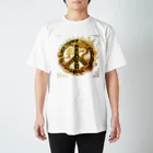 亀蘭タマムシの各国文字「平和」「幸福」 スタンダードTシャツ