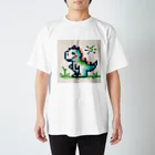 なかもんショップの可愛い恐竜くん スタンダードTシャツ