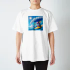 らばーばんどすとあの波乗り輪ゴム スタンダードTシャツ