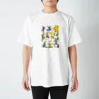 ﾌﾗﾜｰﾎｴｰﾙ　ちづっこの伊豆のカエルくんたち Regular Fit T-Shirt