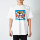 Minoyaの雲に乗った犬 Regular Fit T-Shirt