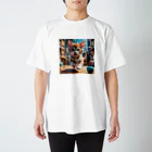 KikimimiネコのKikimimiネコ（走る） Regular Fit T-Shirt