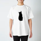 黒猫マメちゃんの魅惑ショップのリアル黒猫マメちゃんグッズ Regular Fit T-Shirt