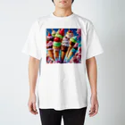 noBuのアイスポップのアイスクリーム Regular Fit T-Shirt