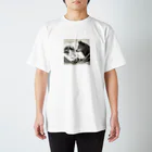 Homarutaの狼×月 Regular Fit T-Shirt