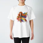 chibi_hikariのGirl Dancing in the Colorful Breeze スタンダードTシャツ