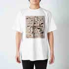 芸術の隙間の其まゝ地口 猫飼好五十三疋／歌川国芳Tシャツ Regular Fit T-Shirt