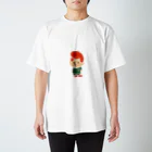 Poooompadoooourのおむずかりボーイ(線なし/カラー・赤) Regular Fit T-Shirt