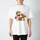 吹奏楽デザインのうさぎ×トランペット2 Regular Fit T-Shirt