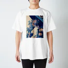 AQUAMETAVERSEの着物姿の女性と紫陽花なでしこ1478 Regular Fit T-Shirt