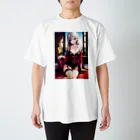 白蒼羽のガーターベルトとオフショルダー女子003 Regular Fit T-Shirt