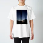 Chama's shopの何気ない日常の夕日 Regular Fit T-Shirt