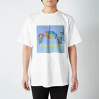 Tamon-TamonのLove & Peace ブルードット Regular Fit T-Shirt