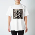 AI Fantasy Art Shopのblood knight① Regular Fit T-Shirt