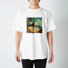 Design_Sutdio_BEAMの砂浜でゴキゲン Regular Fit T-Shirt