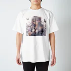 美少女silver girl'sの銀髪の女の子5 スタンダードTシャツ