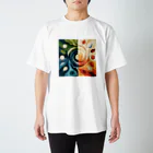 抽象画の世界の四季折々の抽象画 Regular Fit T-Shirt