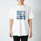 わくわく海の雑貨屋のにこにこクジラコレクション スタンダードTシャツ