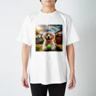 アニマルペイントの犬のグッズ Regular Fit T-Shirt