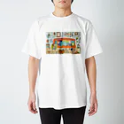 ブルーグリーンのくつろぎの時間 Regular Fit T-Shirt