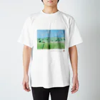 ひたちアートプロジェクト　Hitachi Art Projectの第8回公募展　青空と田んぼ Regular Fit T-Shirt