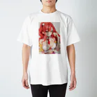 みおちゃんartshopの赤髪天使な女の子グッズ スタンダードTシャツ