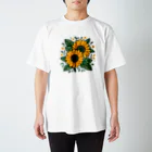 TooDesign315の向日葵 Regular Fit T-Shirt