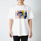 抽象画家ShizukiKagawaの一寸お待ち下さい△丸い Regular Fit T-Shirt