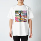 cha-Nのサーファーガール Regular Fit T-Shirt