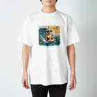 Mizのゆるハウスのサーフィンワンコ Regular Fit T-Shirt