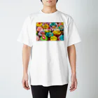 HappyFaceMarketのカップケーキ中毒アディクション Regular Fit T-Shirt