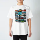 いせえびの全国の電車あつめました スタンダードTシャツ