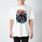 シロクマペンギンの神秘の山 Regular Fit T-Shirt