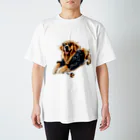 hokuenのかっこいい犬 スタンダードTシャツ