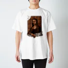 松井光雲の板チョコの上で微笑むモナリザ Regular Fit T-Shirt