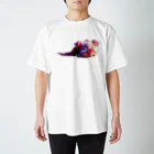 Chibi World（ちびワールド）の 豚のプーすけ Regular Fit T-Shirt