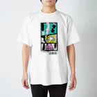 mami-skのお魚グッズ屋〜SUZURI店〜のゾウクラゲ と浮遊生物たち Regular Fit T-Shirt