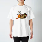 World_Teesのラーメンを食べるかわいいネコのアニメ！ Regular Fit T-Shirt