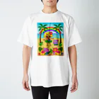 ミジワールドSUZURIショップのフラダンス Regular Fit T-Shirt