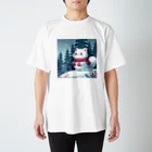 どさんこびより日和の雪ねこ Regular Fit T-Shirt