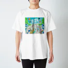 YOKO KOBAYASHIのラチェット♡Happybirthday＆猫の日記念 スタンダードTシャツ