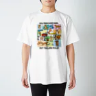 ケパ家のトーラーさんのアメコミ風シャツ 黒字 Regular Fit T-Shirt