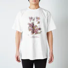 茄椅菰の博物画教室の博物画　ベニバナトチノキの花のTシャツ Regular Fit T-Shirt